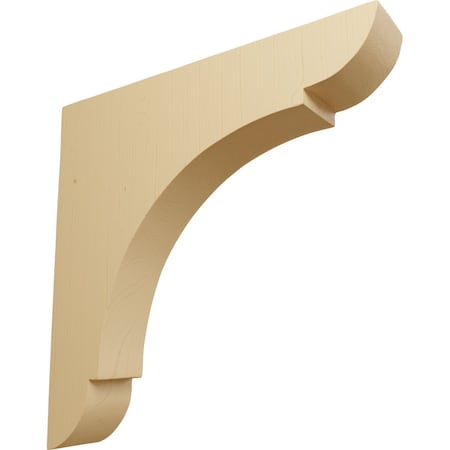 Ekena Millwork 1 3/4"W x 10"D x 10"H Large Olympic Wood Bracket, Alder BKTW01X10X10OLAL